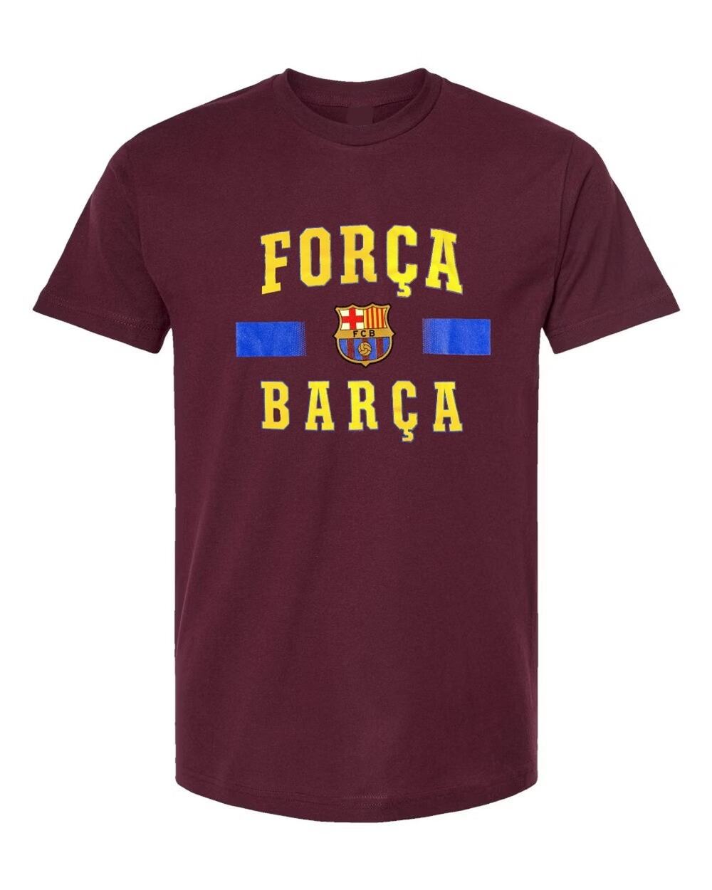 FC Barcelona Youth Maroon Força Barça Arch T-Shirt